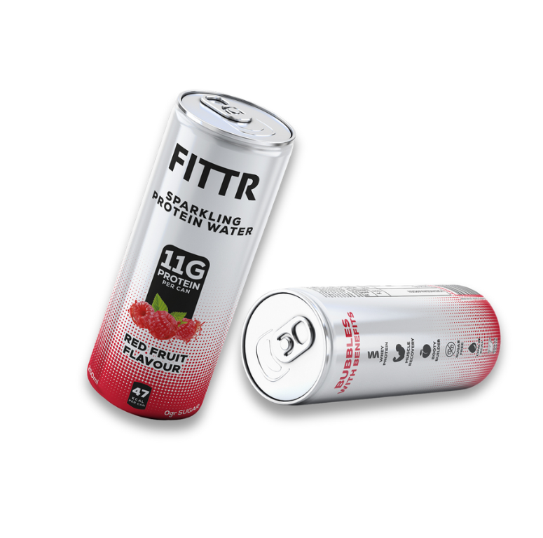 Sparkling Protein Water | FITTR Red Fruit Single