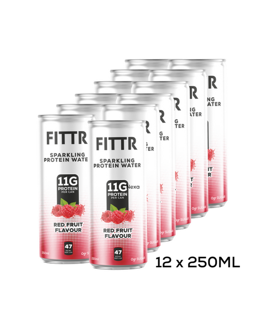 Sparkling Protein Water | FITTR Red Fruit