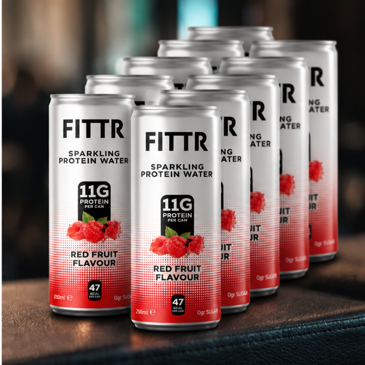 12 x Red Fruit Sparkling Protein Water